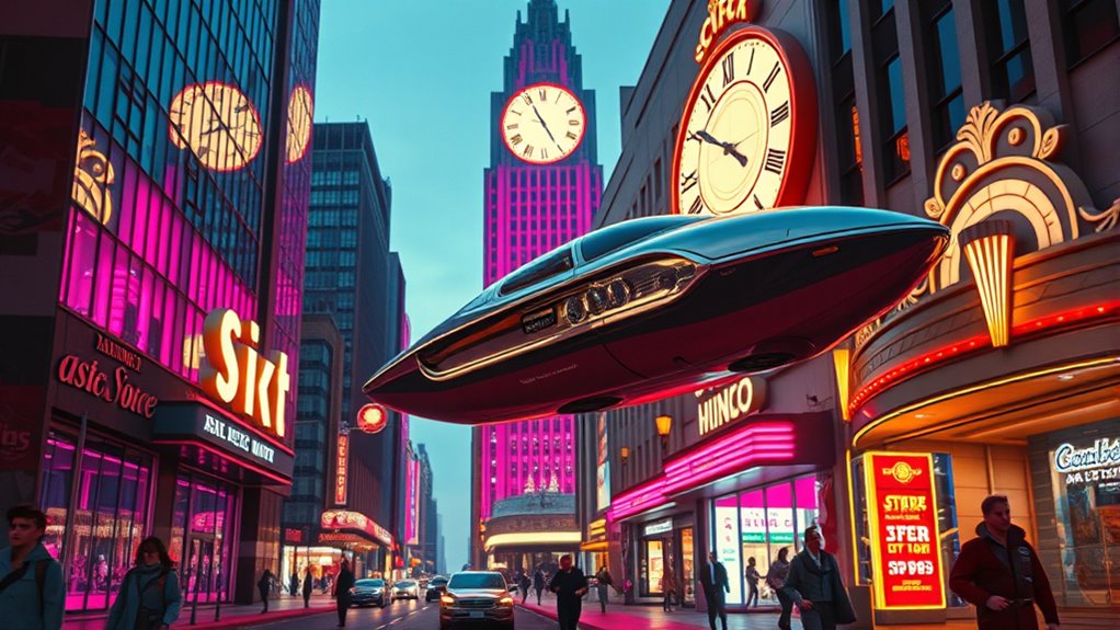 nostalgic futuristic design