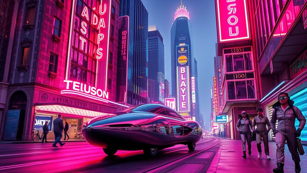 nostalgic futuristic optimistic fusion