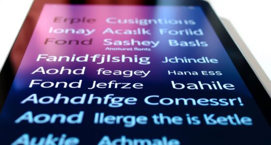 selecting clear digital fonts