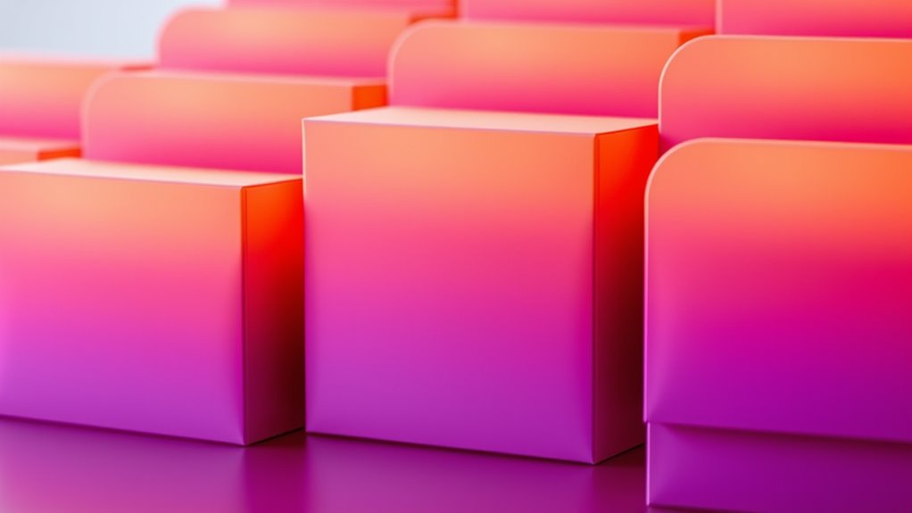 sunset gradient color blending