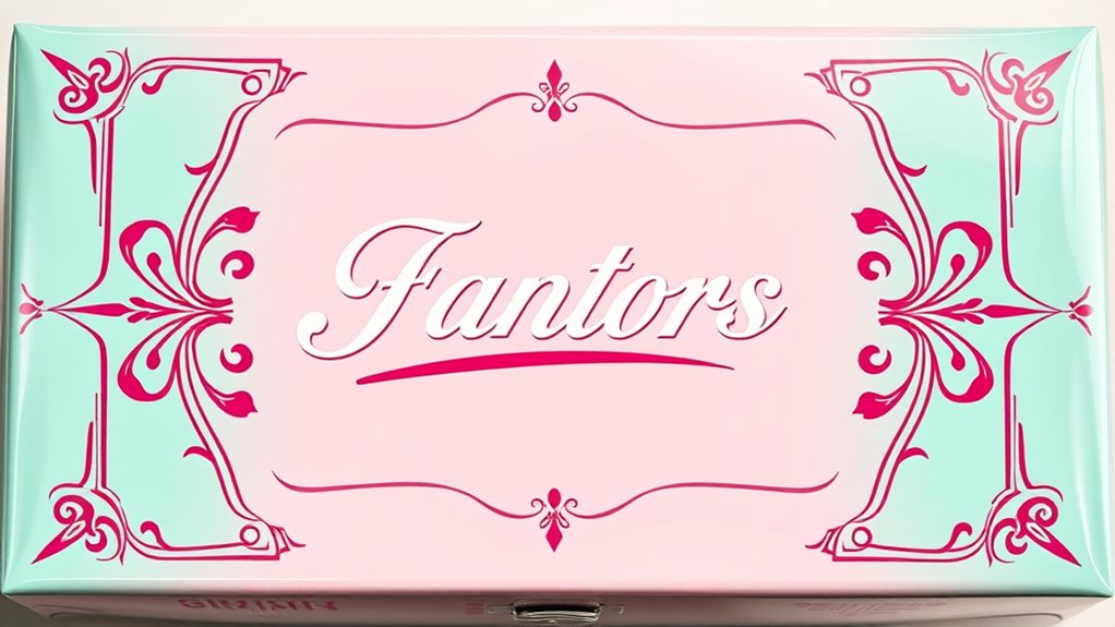 vintage pastel typography revival