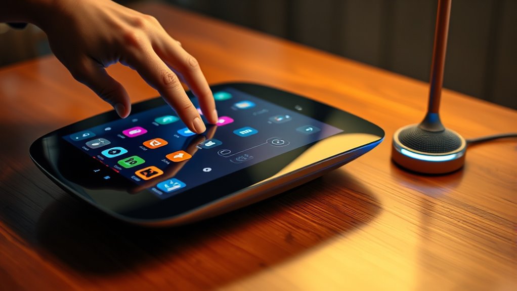 voice touch visual cues