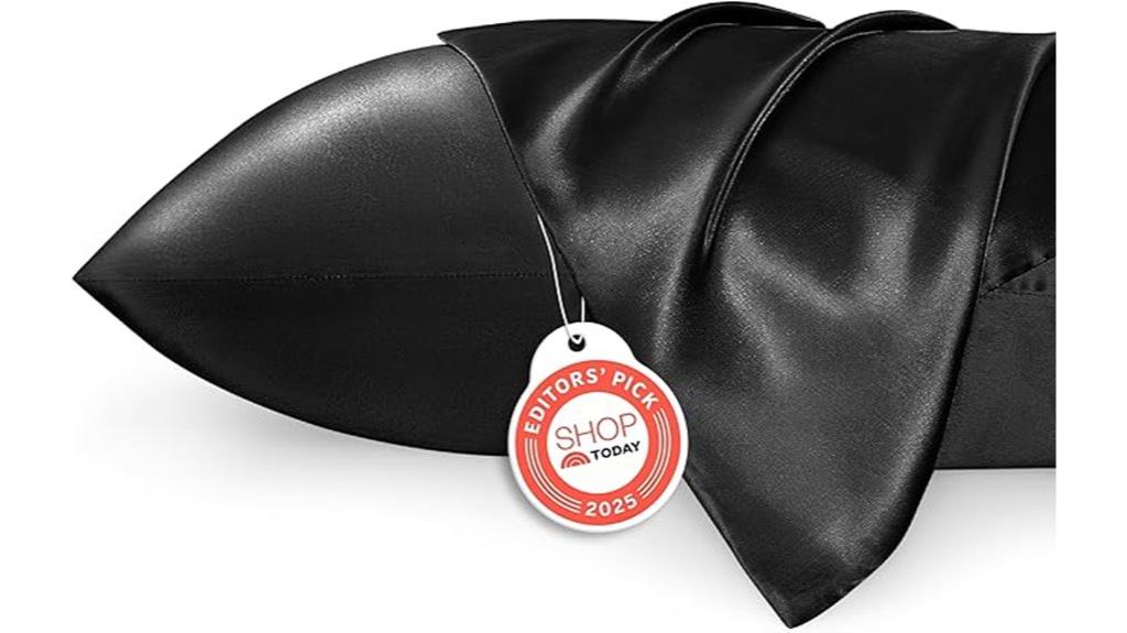 black satin pillowcase pack