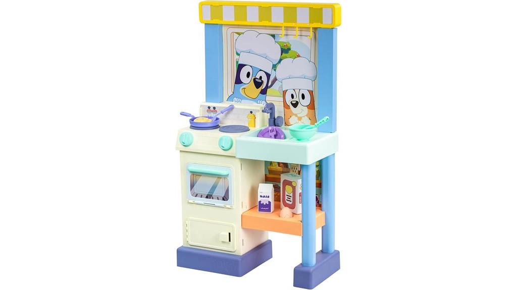 bluey kids kitchen play set