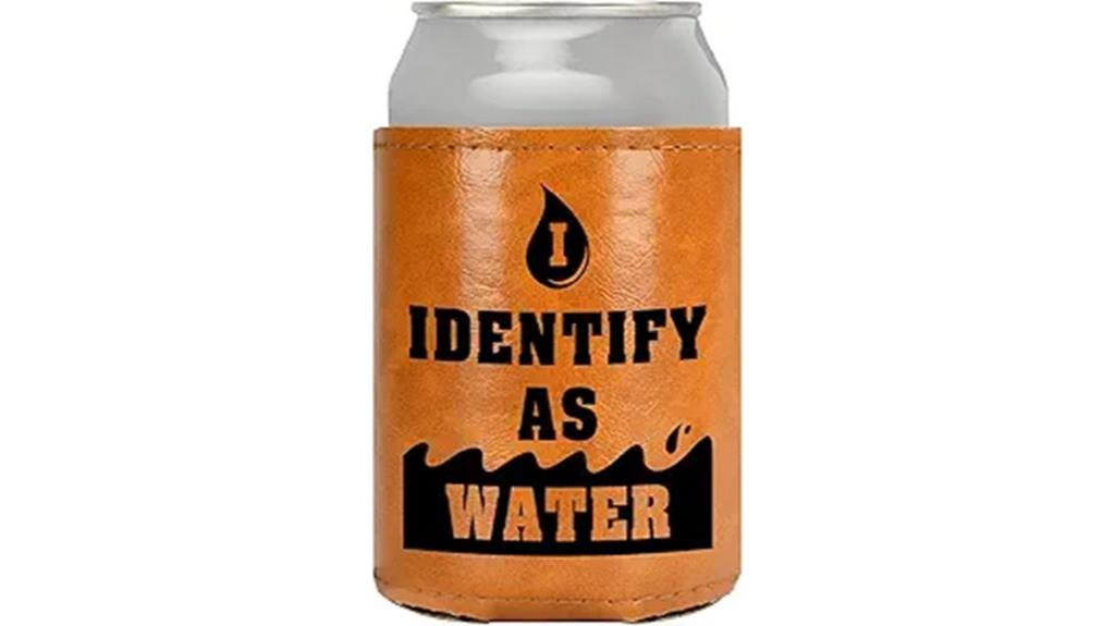 leather can cooler for adults