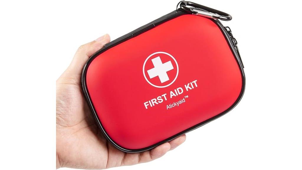small red first aid kit