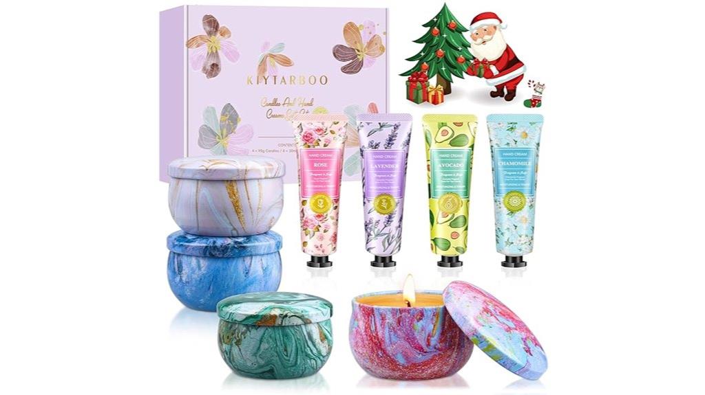 spa candle and cream set