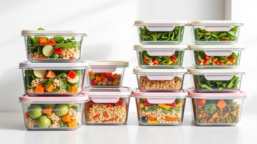 top glass meal containers
