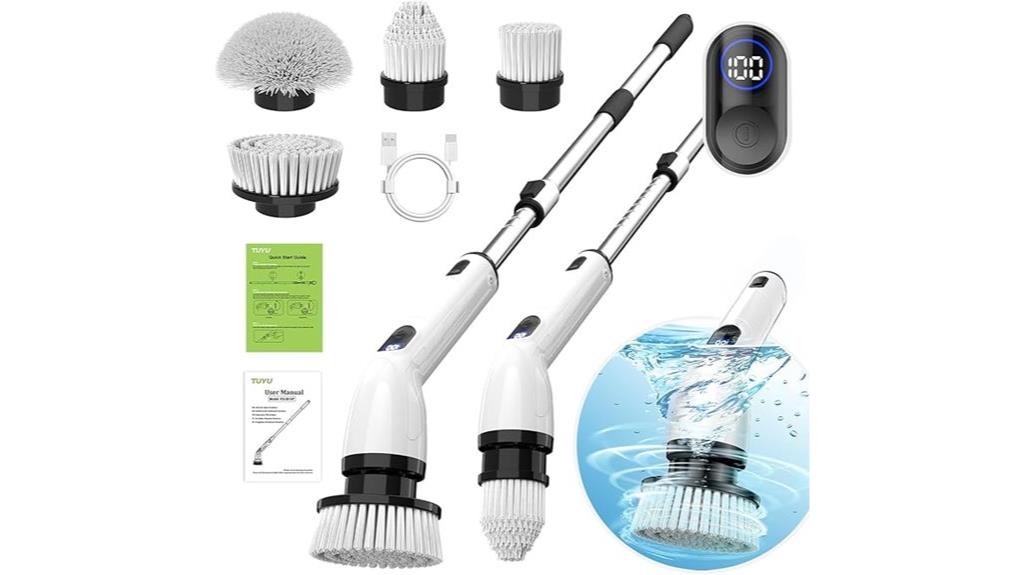 waterproof bathroom cleaning device
