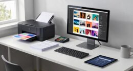 efficient portfolio printing setup