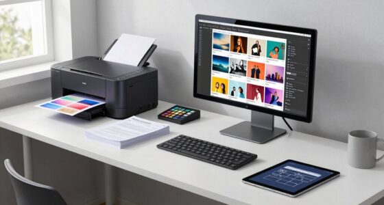 efficient portfolio printing setup