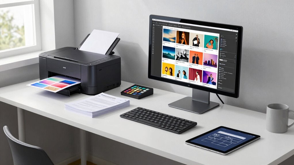efficient portfolio printing setup