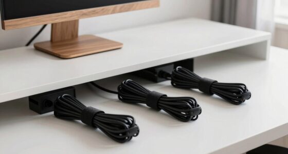 efficient workspace cable setup