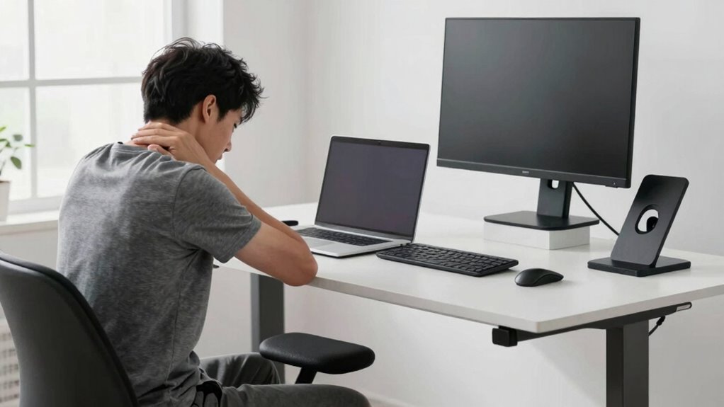 ergonomic setup and movement