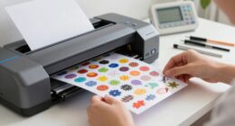 fast sticker printer setup