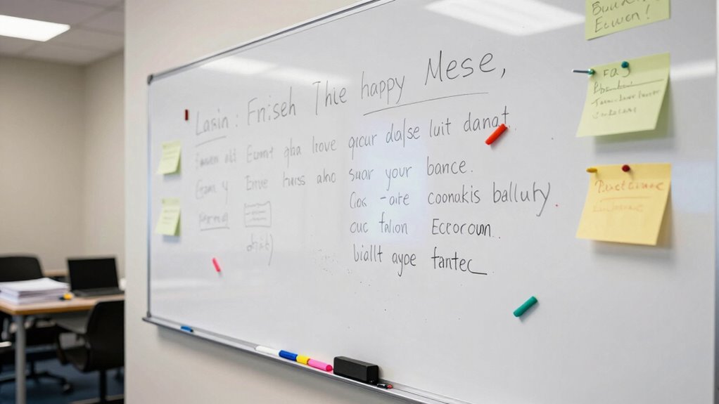 improper whiteboard station selection