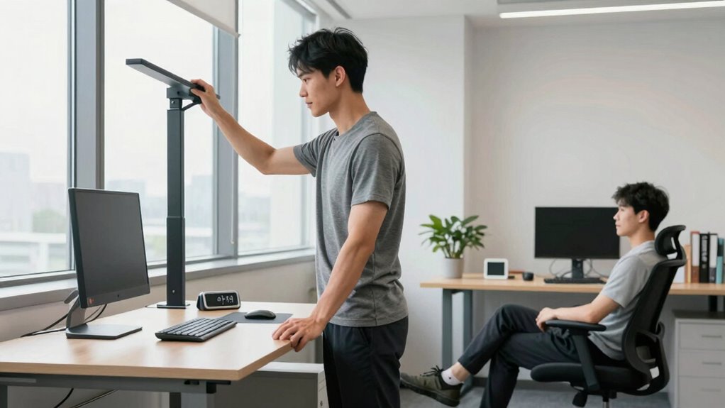 optimize standing desk habits