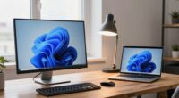 optimized desktop laptop setup