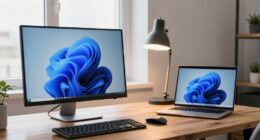 optimized desktop laptop setup