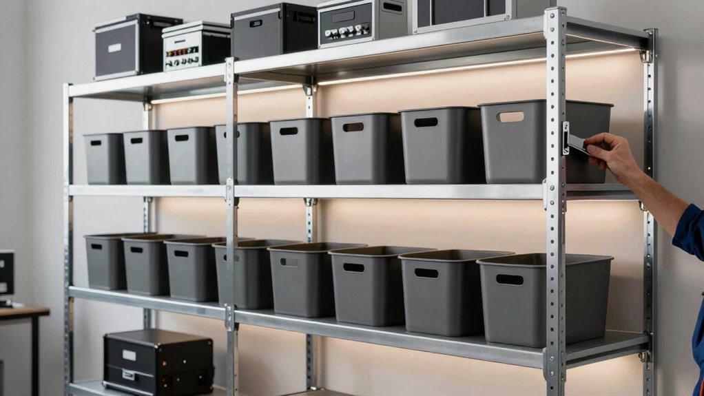 optimized safe shelving setup