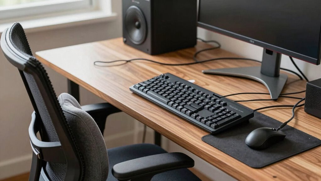 proper ergonomic workspace setup