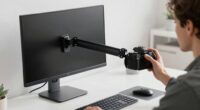 proper monitor arm setup