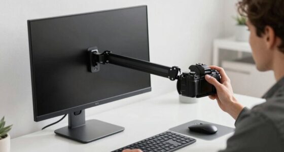 proper monitor arm setup