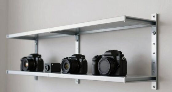 quick studio shelving setup