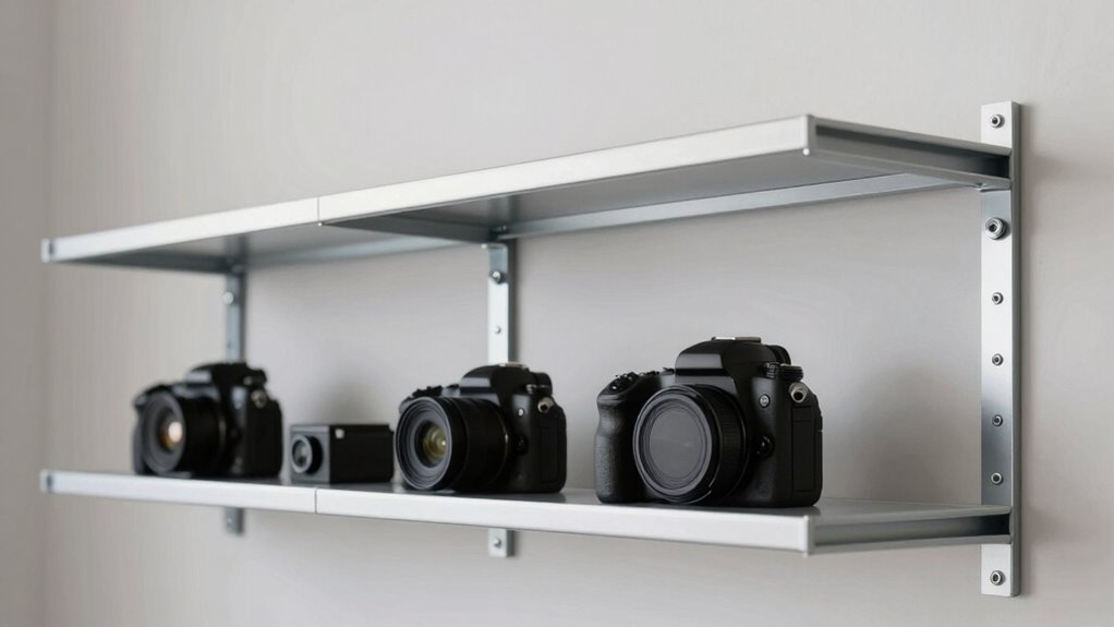 quick studio shelving setup