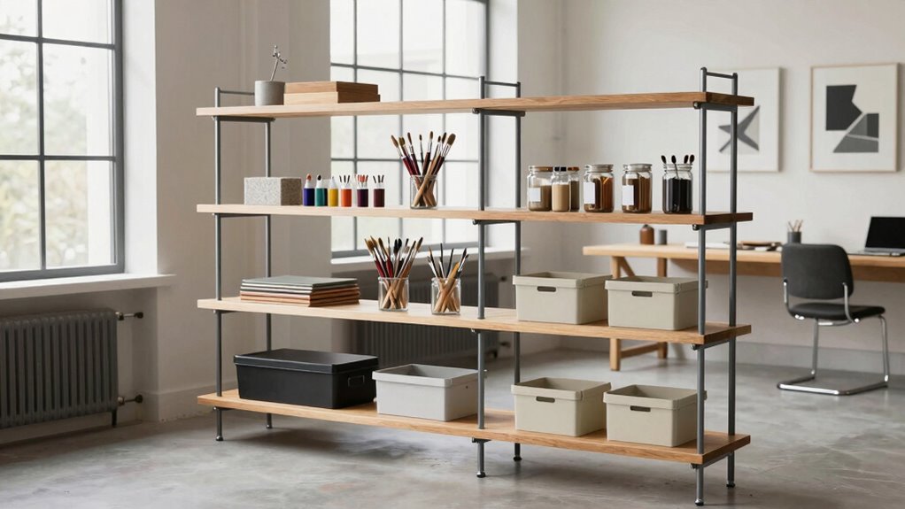 selecting optimal studio shelving