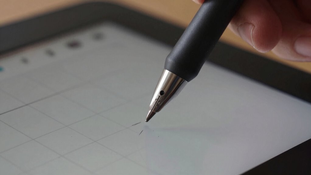 stylus control and accuracy