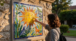 In Guadalajara, a Ceramic Tile Mural Mimics a Sun-Drenched Ecosystem