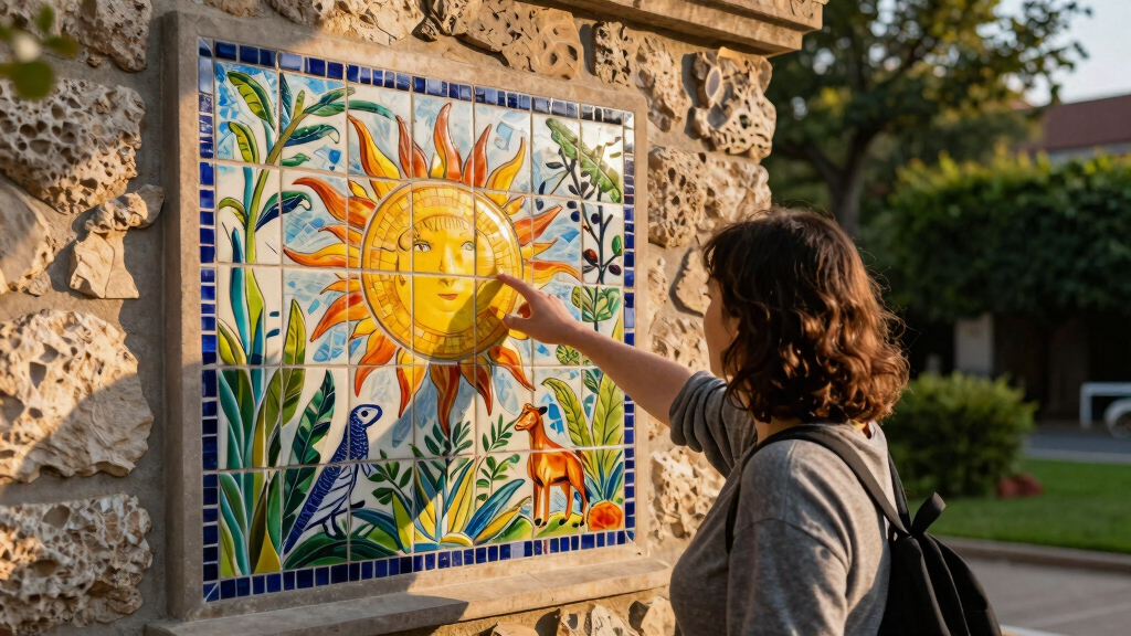 In Guadalajara, a Ceramic Tile Mural Mimics a Sun-Drenched Ecosystem