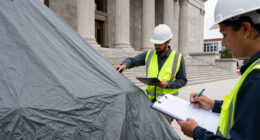 Judge asks the Kennedy Center to explain tarps covering the building