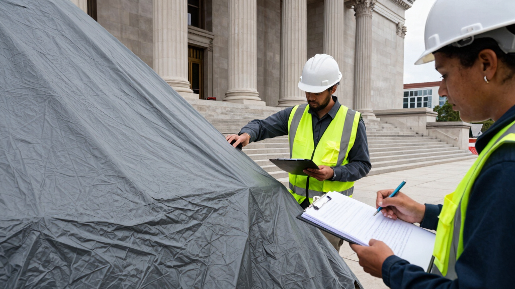 Judge asks the Kennedy Center to explain tarps covering the building