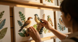 Lifelike Birds Emerge from Foliage in Painted Paper Reliefs by The Paper Ark