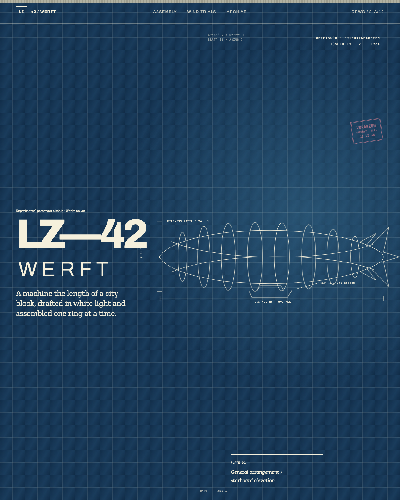 Live view of LZ-42 Werft — Cyanotype Airship Works