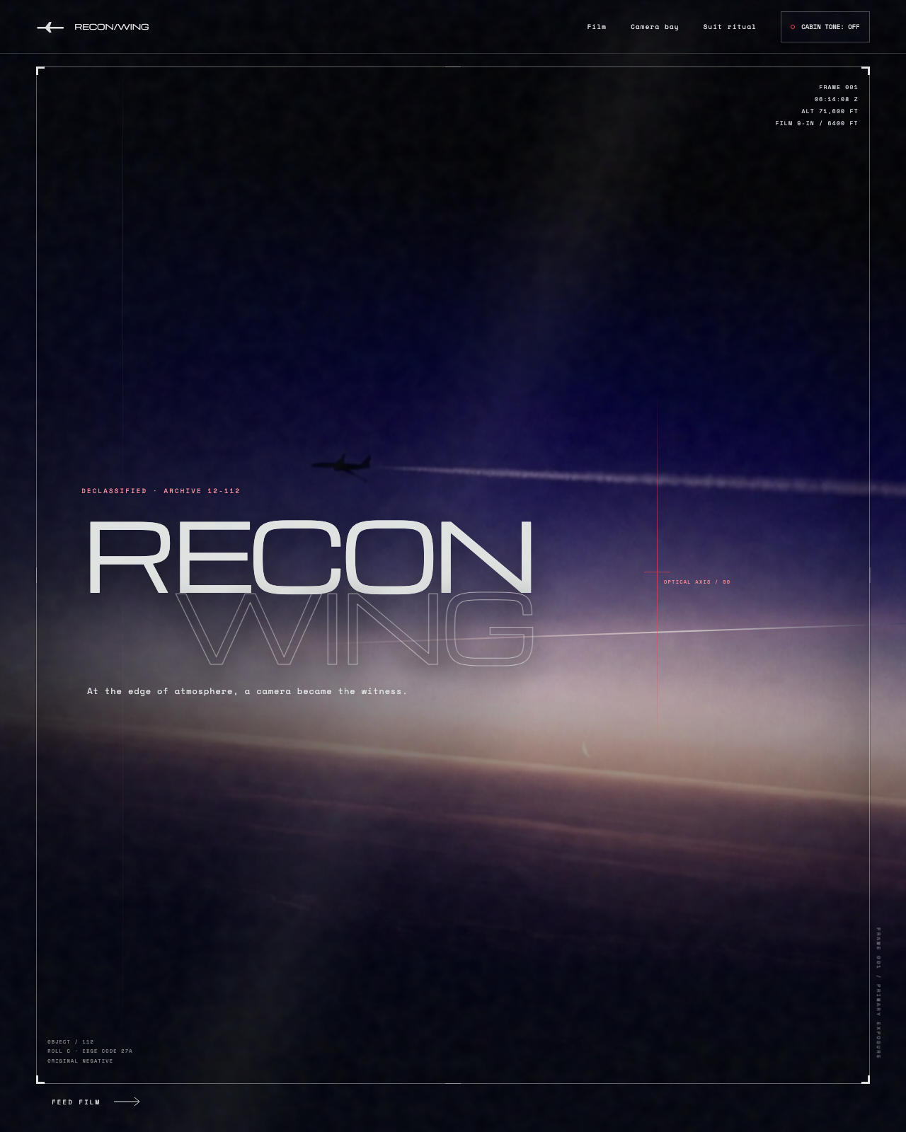 Live view of RECON WING | Reading the Earth Like Evidence