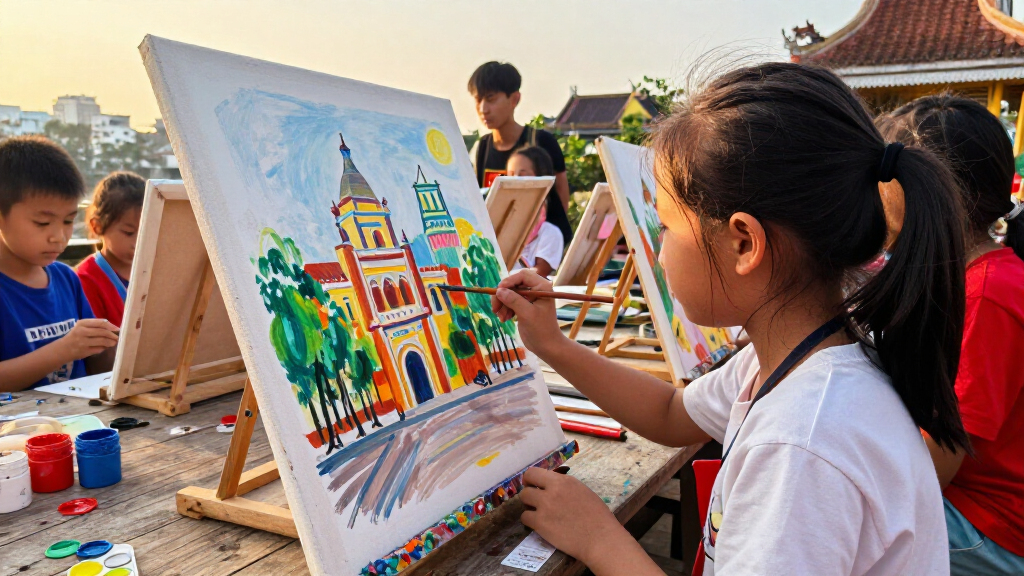 Hanoi Is Organizing The International Children's Painting Competition "I Love Hanoi - City For Peace" - 2026. - Vietnam.vn