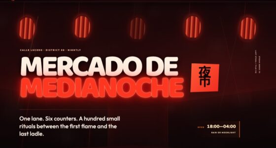 Nightmarket — Mercado de Medianoche — Clock-driven closing scene (FABLE/175, room 154)