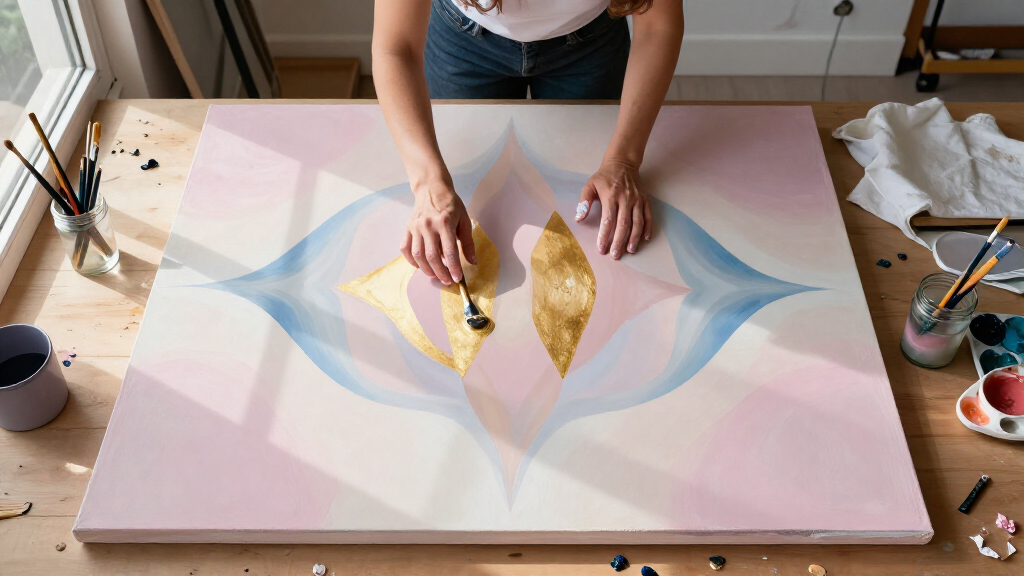 Symmetry Meets The Sacred In Shuling Guo’s Dreamy, Diffused Paintings