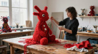 Woo Jin Joo Conjures Mythic Tales From Uncanny Sculptures Of Fiber And Found Objects