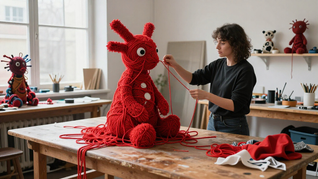 Woo Jin Joo Conjures Mythic Tales From Uncanny Sculptures Of Fiber And Found Objects